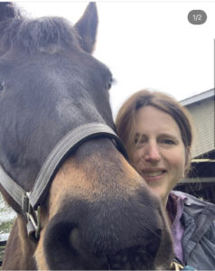Washington client and her horse, Dinkey